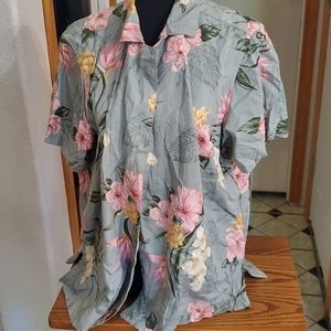 Caribean Joe  hawiian button up shirt 1x